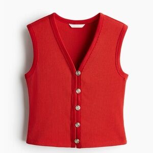 H&M rib nit vest